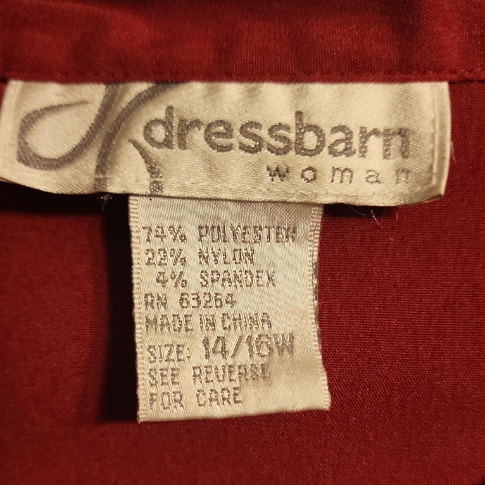 ‼️50%_5+Bundles‼️ Coldwater Creek Red Blouse B4 - Picture 4 of 6